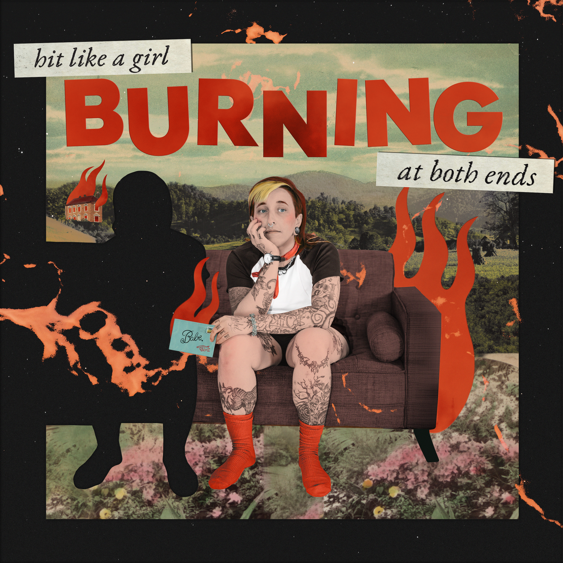 Hit Like a Girl - Burning at Both Ends vinyl LP from Cryptid Records