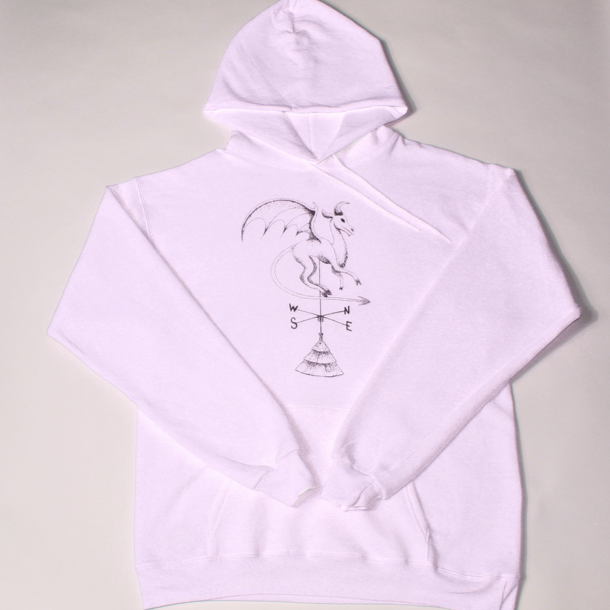 Batsto Jersey Devil hoodie in light pink from Cryptid Records