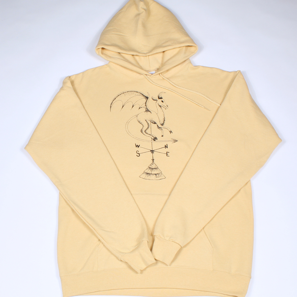 Batsto Jersey Devil hoodie in yellow from Cryptid Records