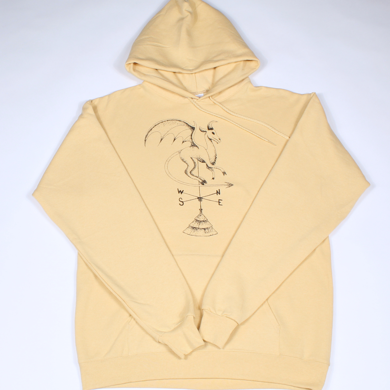 Batsto Jersey Devil hoodie in yellow from Cryptid Records