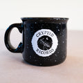 The Beacon Antenna ceramic camper mug from Cryptid Records