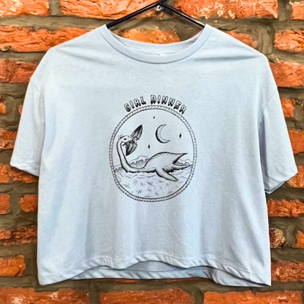 Plesia (Girl Dinner) Crop Top