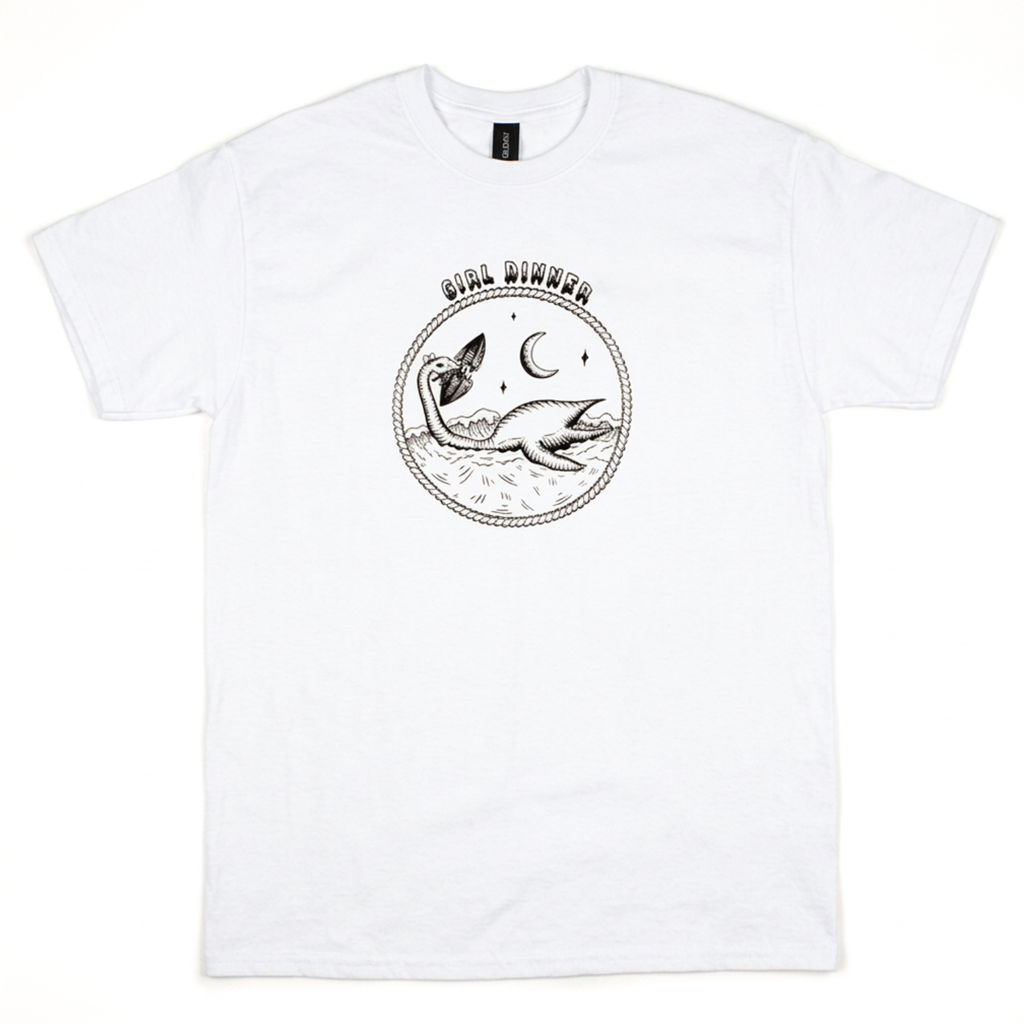 Plesia Girl Dinner t-shirt in white