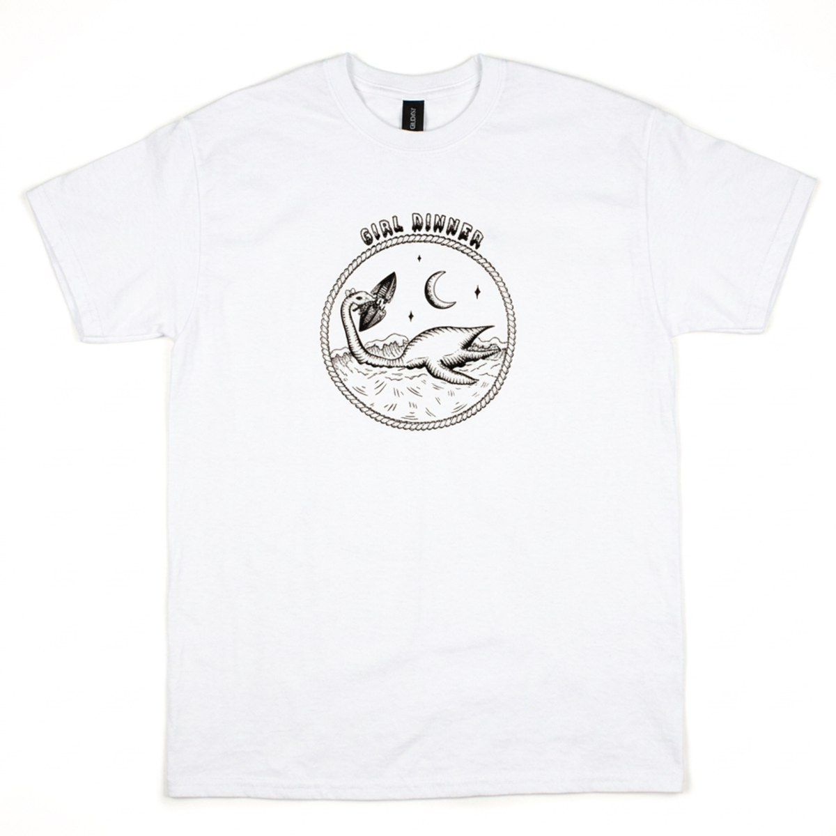 Plesia Girl Dinner t-shirt in white