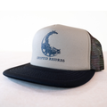 Gizmo (Treasure Tracker) raccoon trucker hat from Cryptid Records, left side view