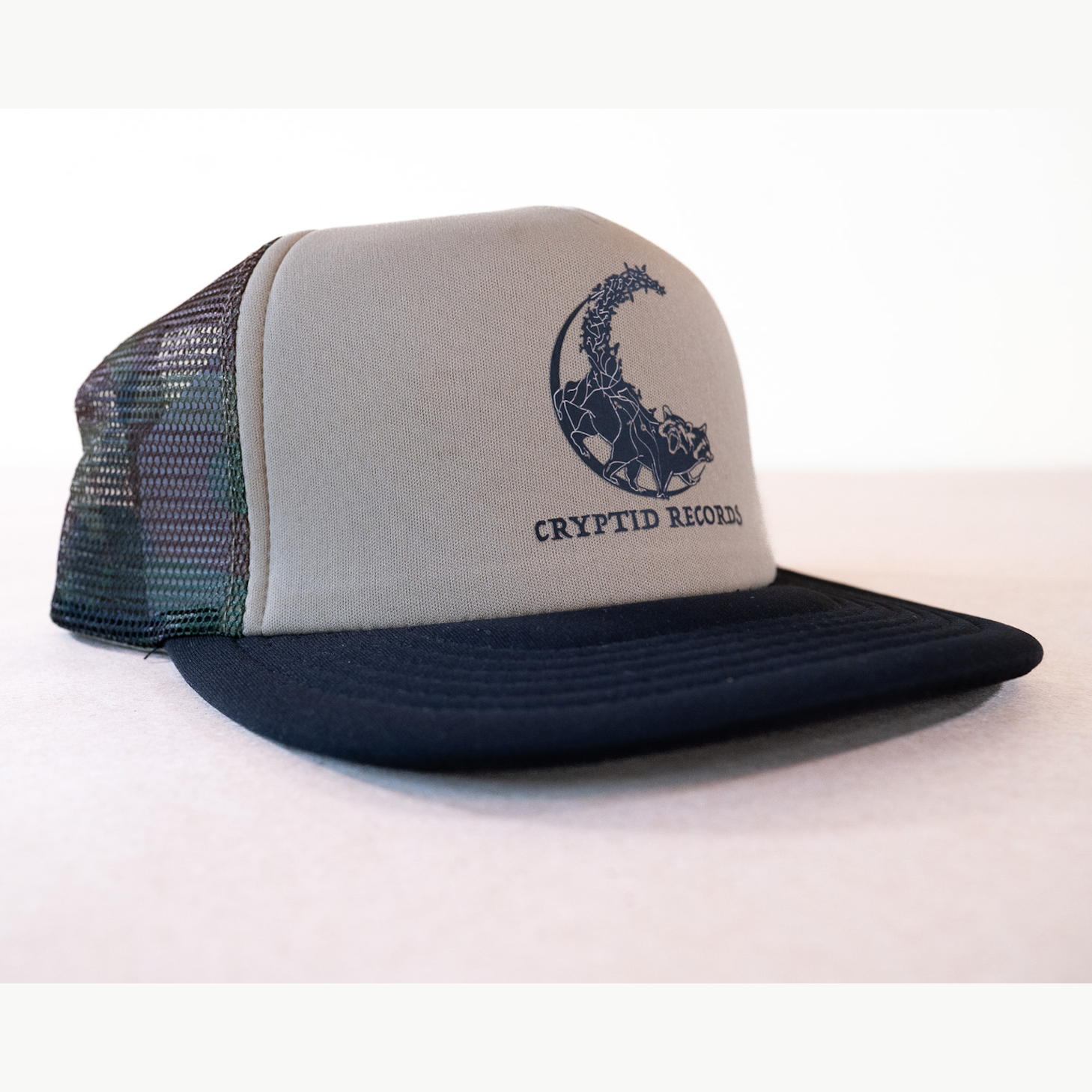 Gizmo Treasure Tracker trucker hat, side view