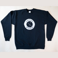The Beacon Antenna black crewneck sweatshirt from Cryptid Records reading "Cryptid Records"