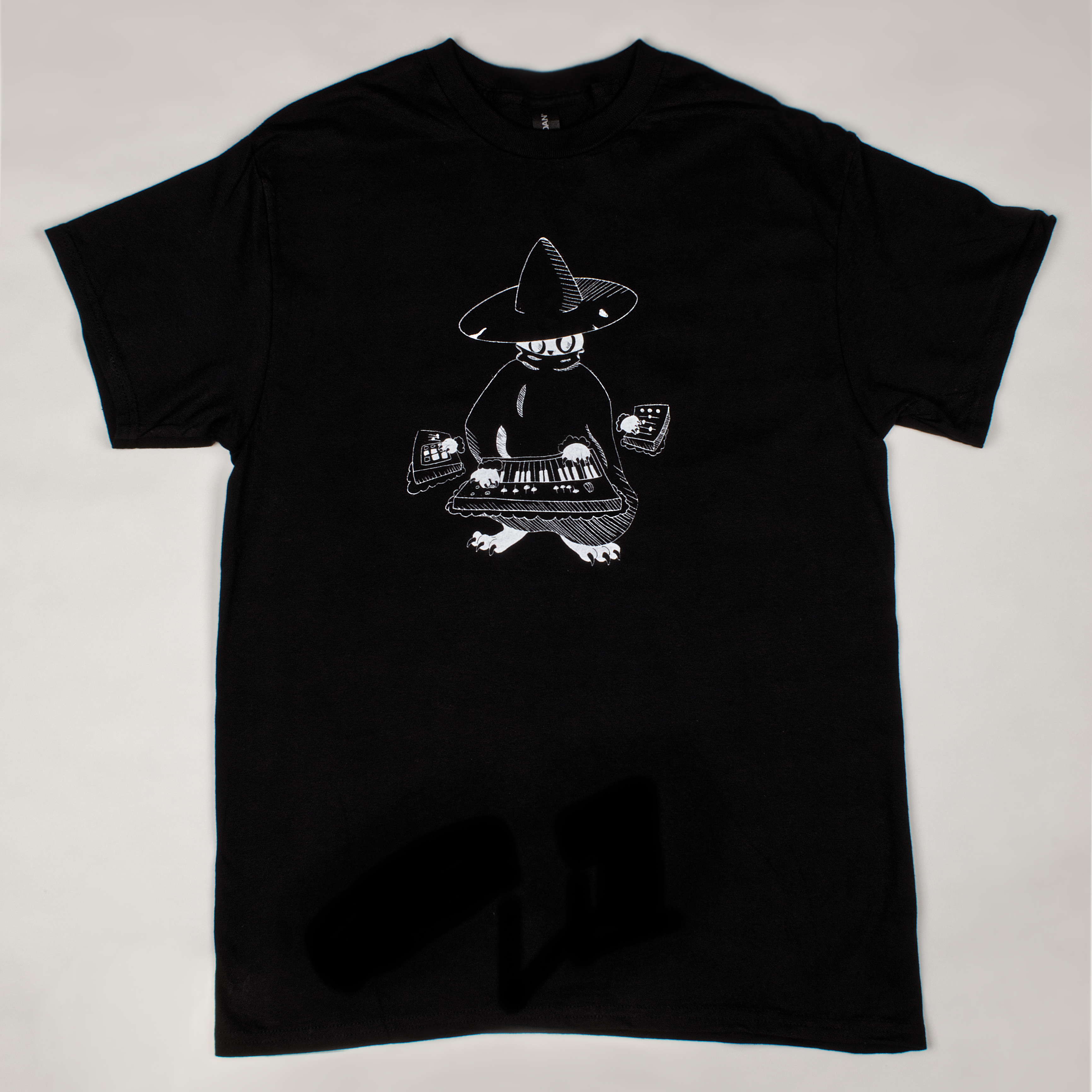 Maestro (keys wizard) graphic t-shirt from Cryptid Records in black