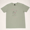Sirena Fish Woman t-shirt in sage green