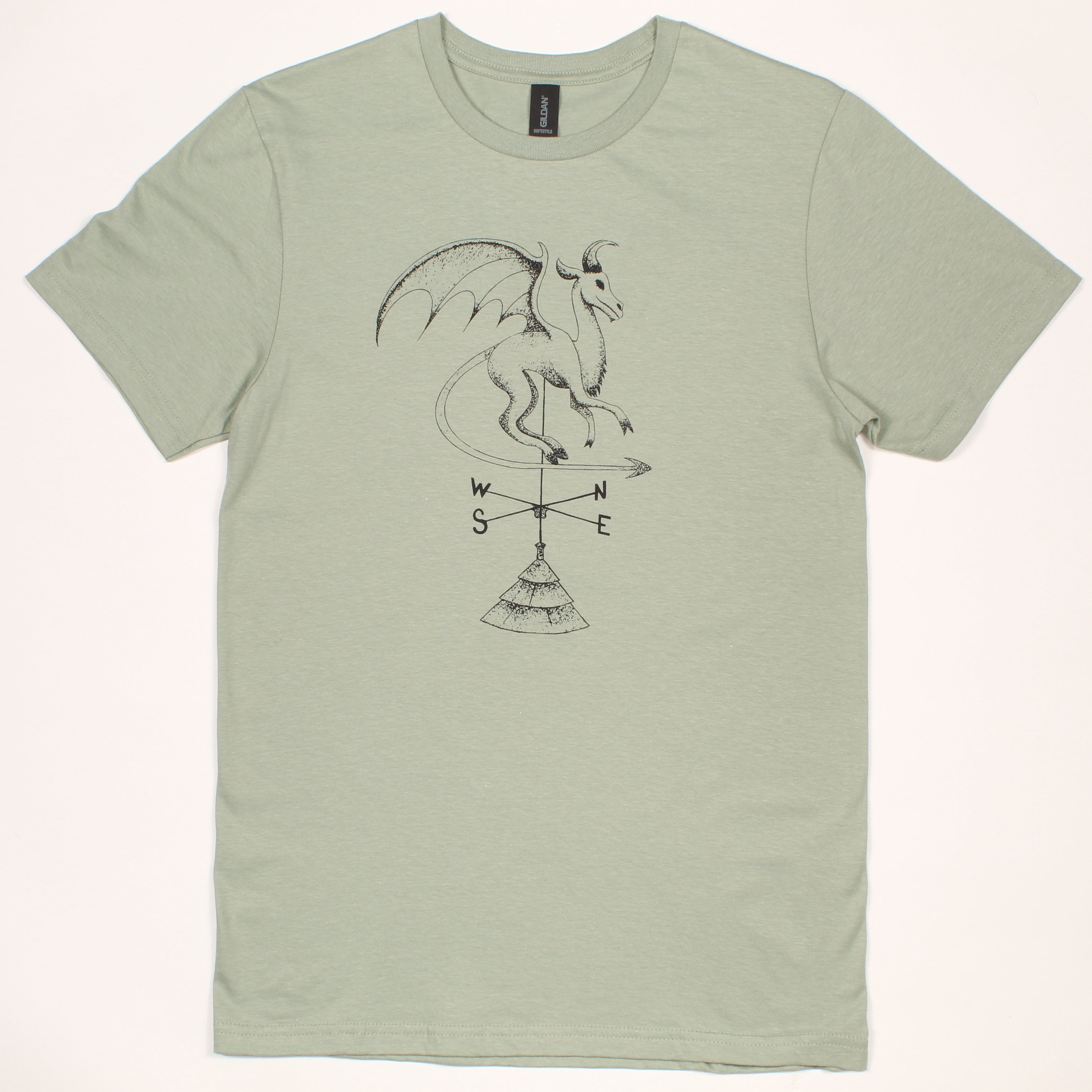 Batsto (Jersey Devil) T-Shirt in sage green