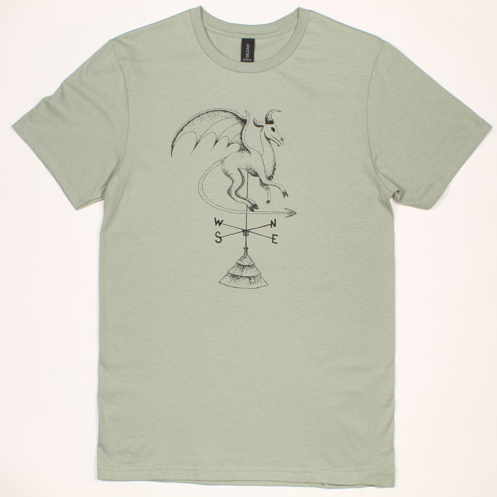 Batsto (Jersey Devil) T-Shirt in sage green