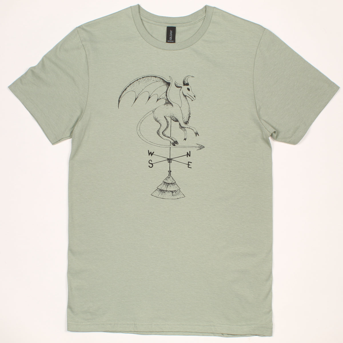 Batsto (Jersey Devil) T-Shirt in sage green