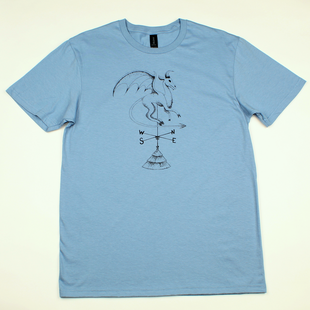 Batsto (Jersey Devil) T-Shirt in stone blue